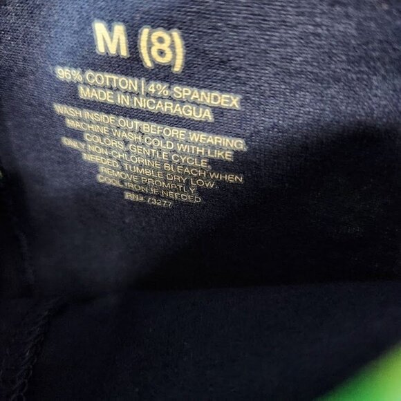SO Girl's Navy Blue Clover Leggings - Size M (8) - Picture 6 of 6